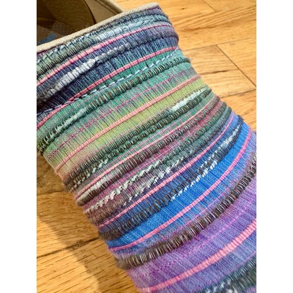 DANSKO Jute Pro Artisan Weave Rainbow Stripe Clogs - Picture 5 of 7